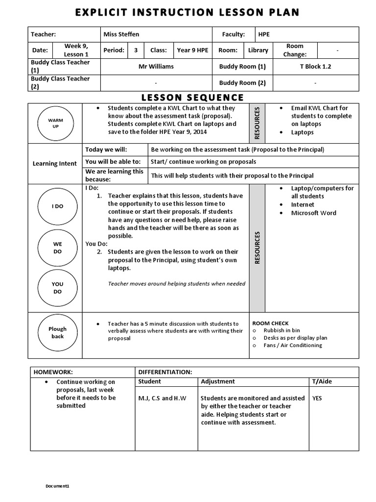 Lesson Plan 3 | PDF