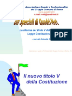 Speciale Riforma Titolo V