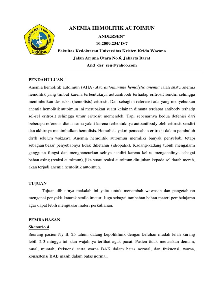 ASKEP ANEMIA HEMOLITIK PDF
