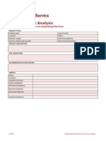 BCIS Standard Form of Cost Analysis