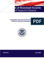 DHS OIG - ICE Detention Bedspace Management (April 2009)
