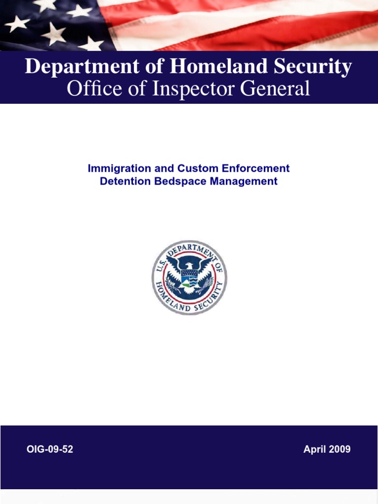ICE Detention Bedspace Management Audit | PDF | U.S. Immigration And ...
