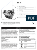 Manual Tensiometro Beurer Bc19