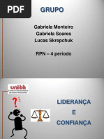 Apresentação liderança e confiança- ppt
