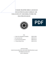 Laporan Hasil Praktek Kerja Lapangan Analisis Dan Pengolahan Limbah Cair Pada PLTD/G Pt. Indonesia Power Ubp Bali Pesanggaran