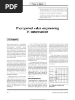 IT-propelled Value Engineering in Construction: Point of View