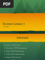 Basic Korean Conversation Scripts | PDF | Politics Of Korea | East Asia