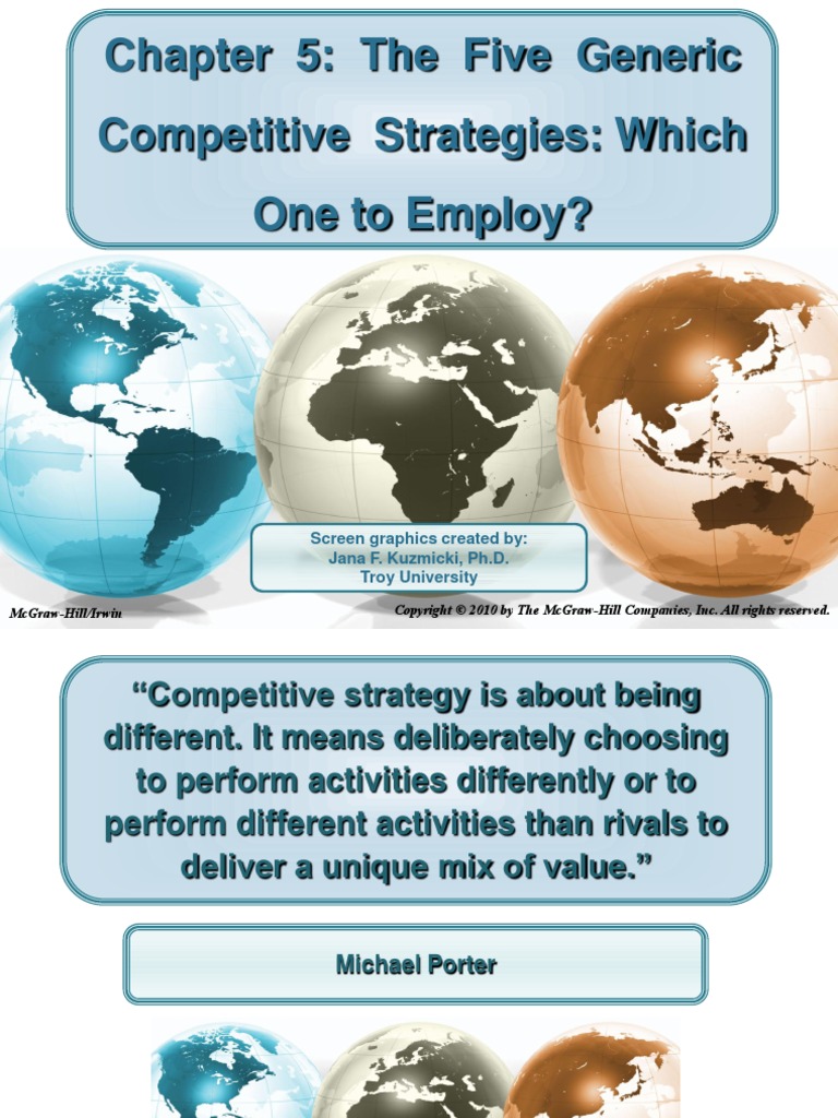 CH 5 Compitative Stratagy | PDF | Competitive Advantage | Strategic ...