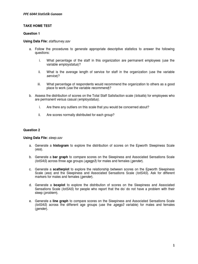 Take Home Test MEI 2014 | PDF | Correlation And Dependence | Regression ...