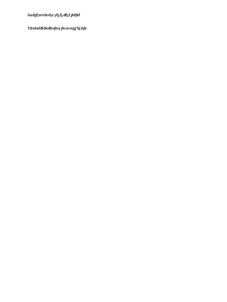 Unreadable Text Document | PDF