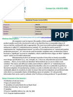 Webinar On Statistical Process Control