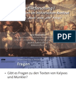 Int. Konfliktforschung I - Woche 10 - "Neue" Oder "Alte" Kriege (Übung)