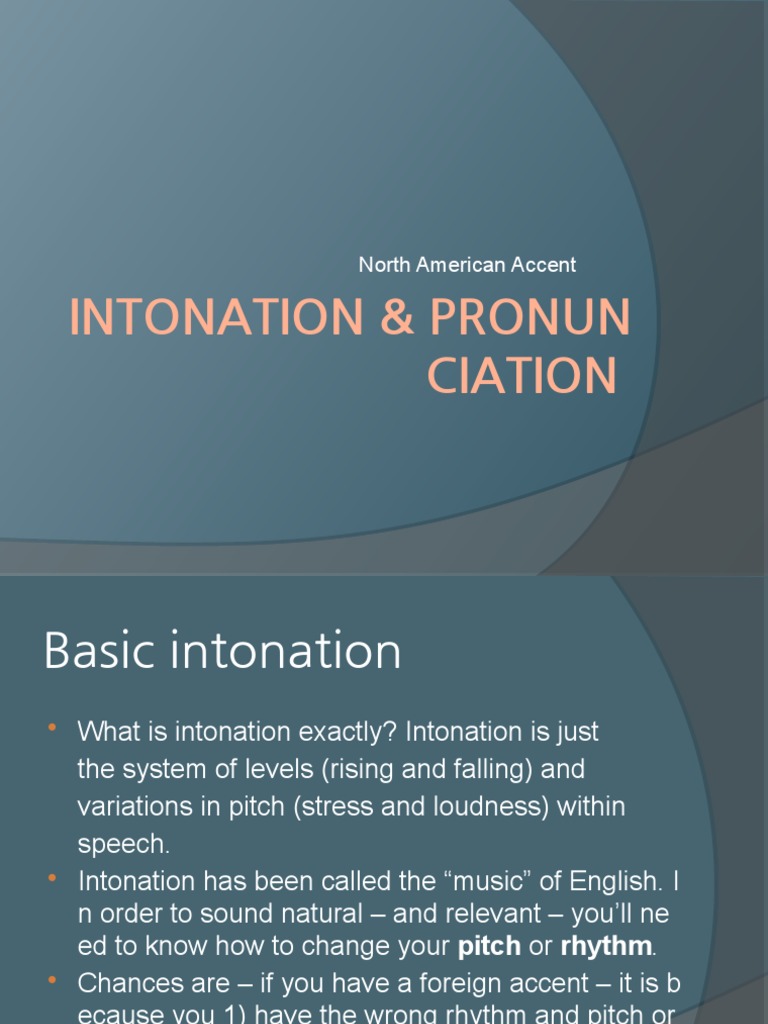Mastering North American Intonation | PDF