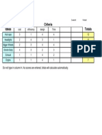 Decisionmatrixtemplate Excel