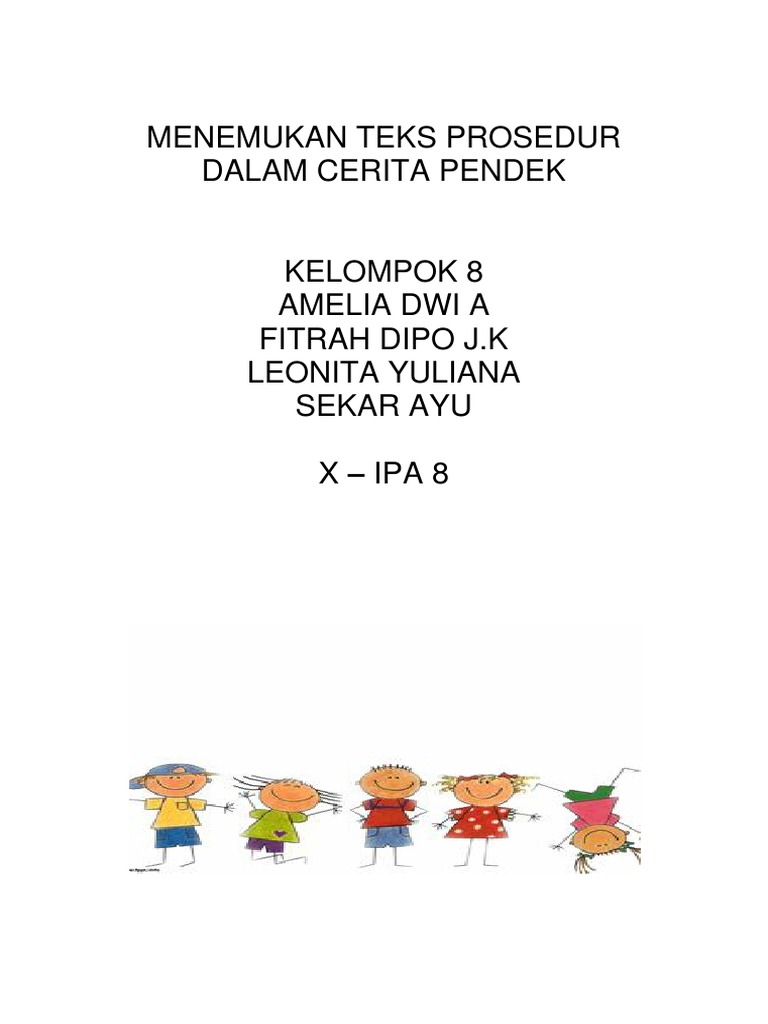 Menemukan Teks Prosedur Dalam Cerita Pendek