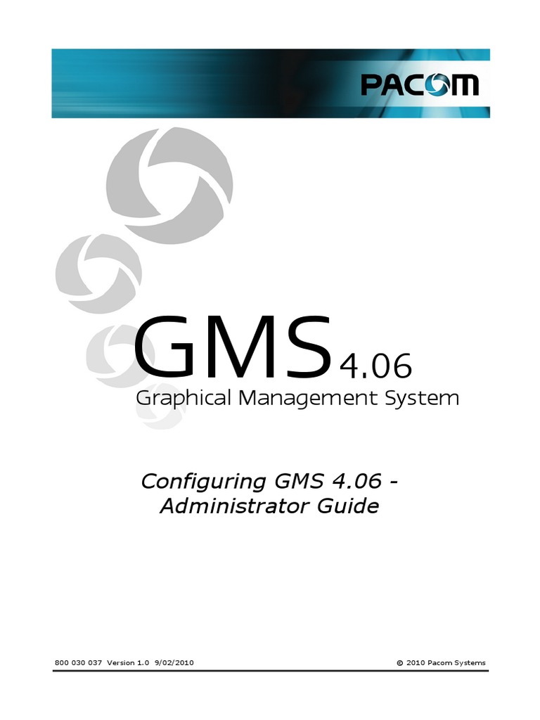 Configuring GMS 4.06 - Administrator Guide | PDF | Login | Password