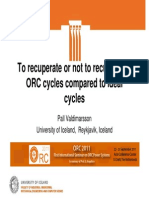 To Recuperate or Not To Recuperate ORC Cycles Compare To Ideal Cycles
