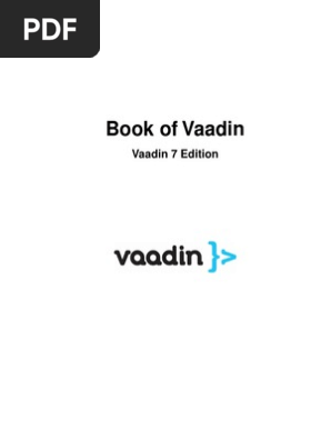 Book Of Vaadin 7 Software Areas Of Computer Science