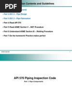 API 570 Part 1 - Pipe Components