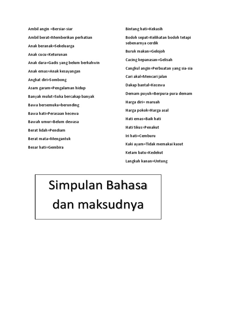 Simpulan Bahasa Bm Pdf