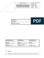 007 REH PR 001 Requerimiento, Seleccion, Induccion y Capacitacion