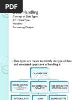 Data Handling