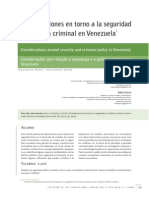 2012_Consideraciones en Torno a La Seguridad y La Politica Criminal en Venezuela