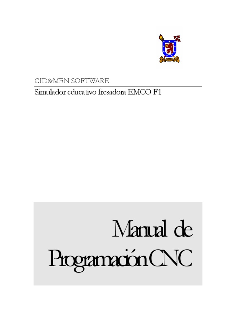 Manual de Programación CNC EMCO F1 | PDF | Control numerico | Programa ...