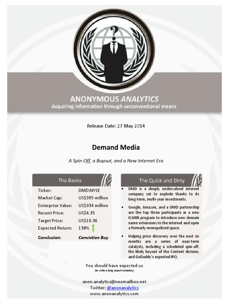 Investors' Guide to Demand Media | PDF | Finance & Money Management