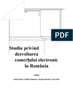 Studiul Privind Dezvoltarea Comertului Electronic in Romania - 2008