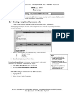 BTA3O1 - Productivity Software - Unit 2: Spreadsheet - Part