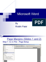 Microsoft Word Tutorial