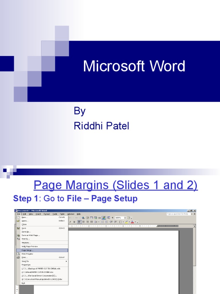Microsoft word tutorial pdf