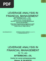 Download Leverage Analysis in Financial Management by KNOWLEDGE CREATORS  SN22653659 doc pdf
