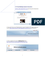 Go To and Follow The Instructions On The Homepage.: CG/LA's Private Meetings System Instructions