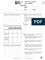 Evaluación. Modelo a. Hacia Un Mundo de Ciudades (Actividades)