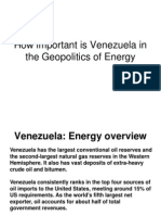How Important Is Venezuela in The Geopolitics of Energy