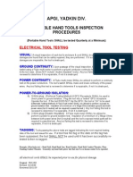 Portable Hand Tools Inspection Procedure