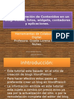 Integracion de Contenidos en Un Blog