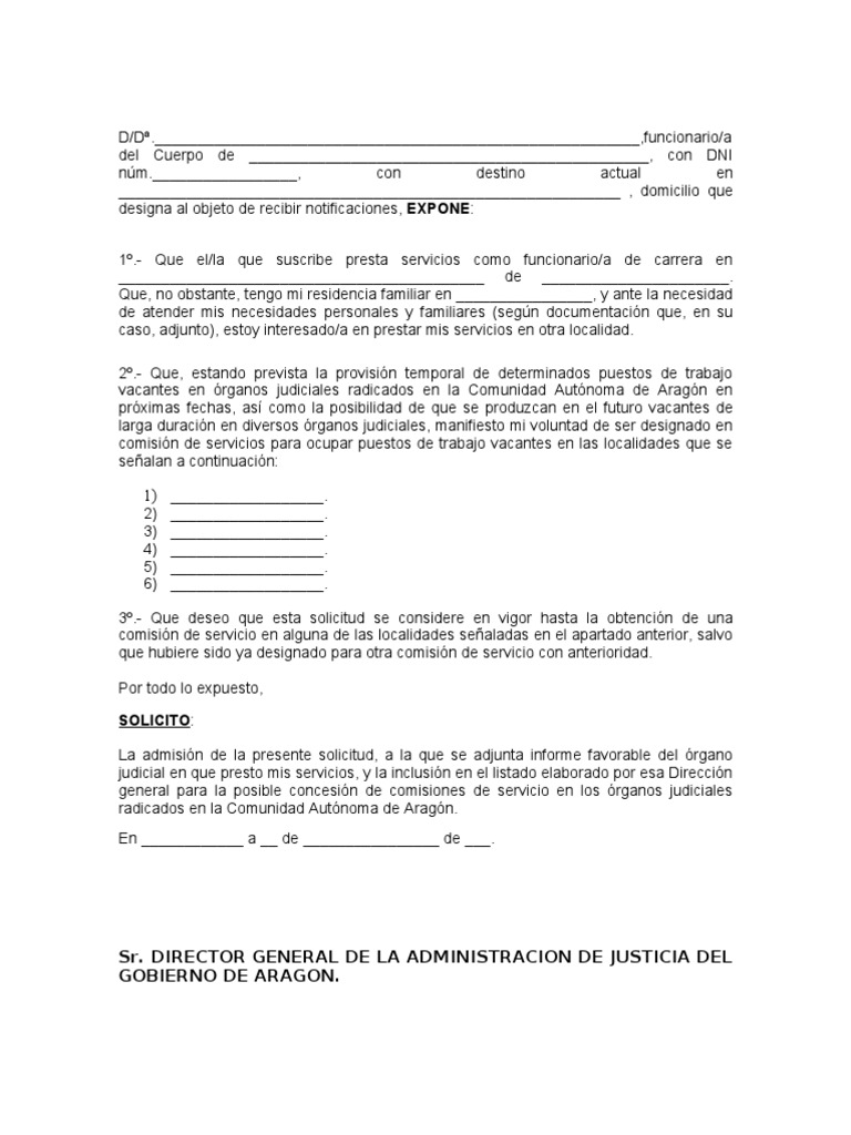 Modelo Solicitud Comision de Servicios[1]