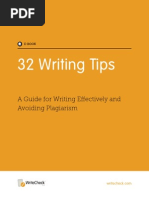 WriteCheck 32 Tips