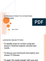 Introduction To Studying TV Drama: Miss O'Dell