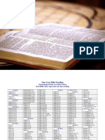 Chronological Bible Reading Schedule - 1 Year