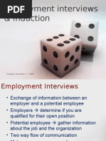 Interview and Induction