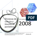 15558712 Tecnicas de Colecta y Tincion de Parasitos Microbiologia II[1]