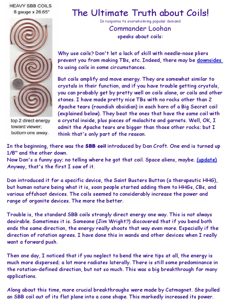 Coils Science PDF Wire Nature