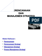 Perencanaan Dan Strategi Manajemen