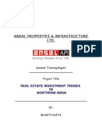 Ansal Properties & Infrastructure LTD.: Real Estate Investment Trends IN Northern India