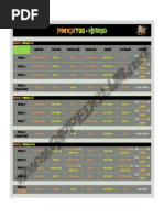 P90X3 T25 Hybrid Workout Calendar