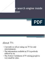 Google Like Search Engine Inside Our Television